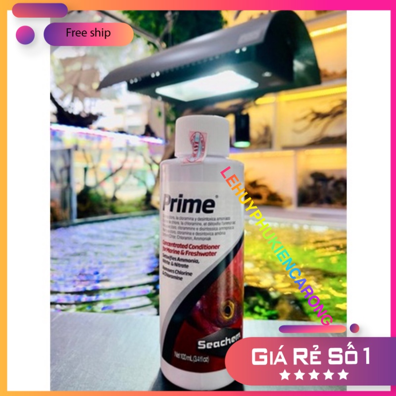 SEACHEM PRIME Dung Dịch Khử Clo NH3 Nitrite Cho Bể Cá Chai 250ml 325ml 500ml