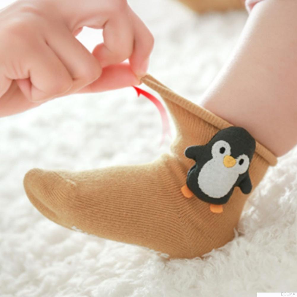Baby Socks Combed Cotton Loose Boneless Children's Anti-Socks Autumn And Winter Baby Anti-Slip Socks Cute Cartoon Floor Socks