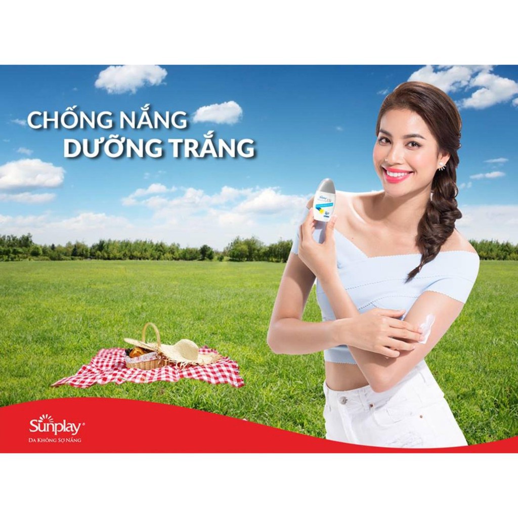Sữa chống nắng dưỡng da trắng đẹp Sunplay whitening uv spf 50+ PA .kem chống nắng tuýp 30g .suckhoechomoinha