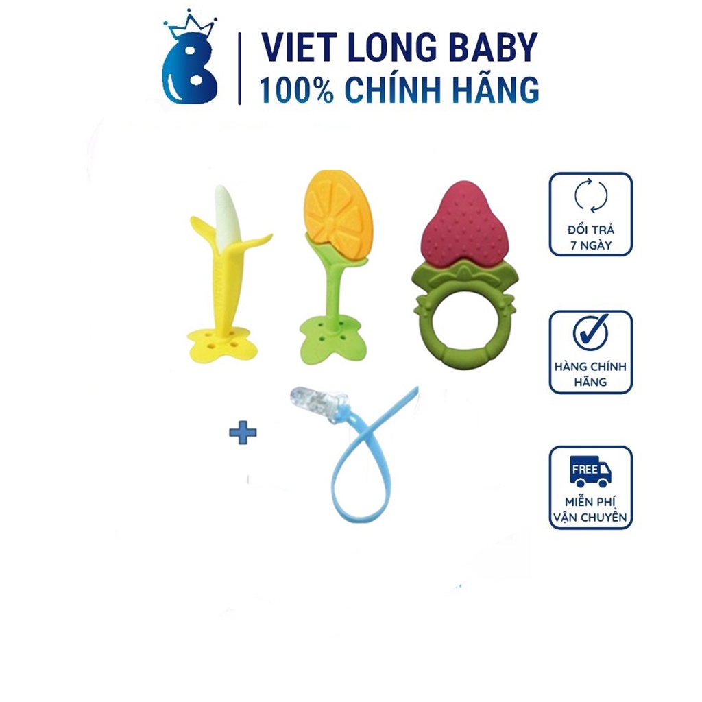 Bộ ngậm nướu Ange đáng yêu Và dây đeo ty ngậm Hàn Quốc