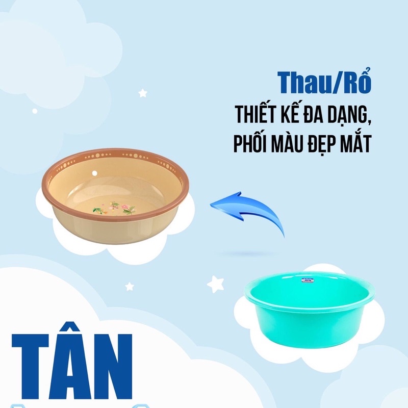 thau Duy Tân nhựa viền màu