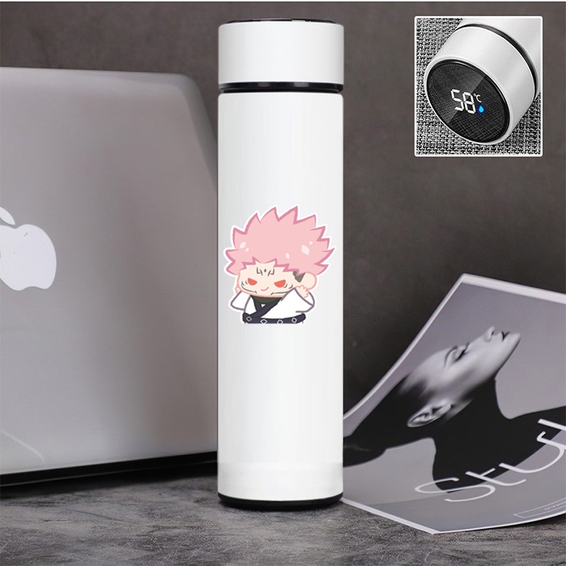 Bình giữ nhiệt đựng nước in hình JUJUTSU KAISEN VER TẬP THỂ DỤC tiện lợi xinh xắn anime chibi