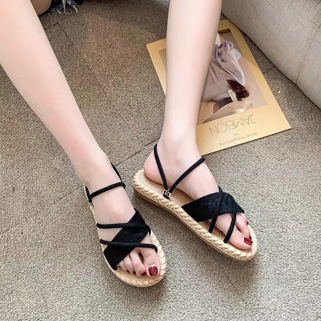 [Mã 252FASHIONSALE giảm 12% đơn 99K] Sandal cói 2 kiểu