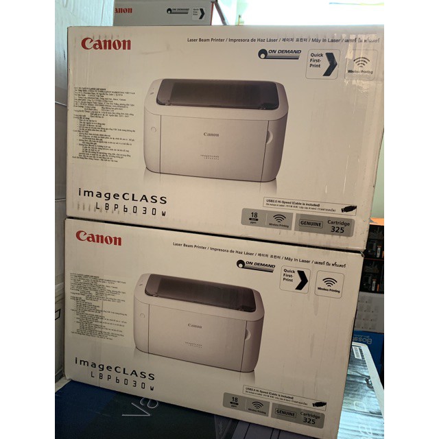 Máy in Canon 6030W, in wifi, nhỏ gọn, hàng mới chính hãng bảo hành 12 tháng