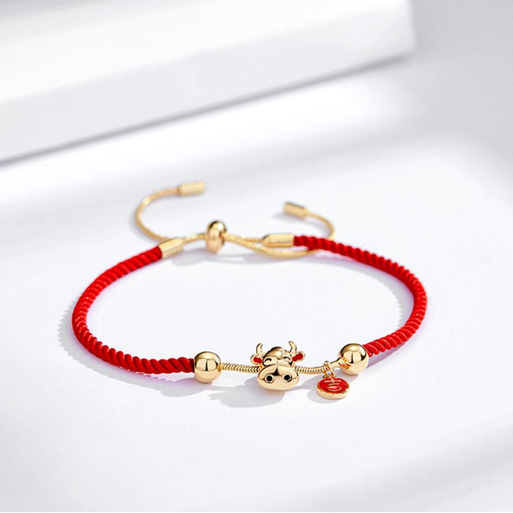 Vòng Tay Dây Bện Màu Đỏ DARON Thời Trang Cho Cặp Đôi