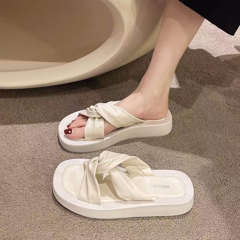 Dép Quai Chéo Đế Dày Thời Trang Mùa Hè