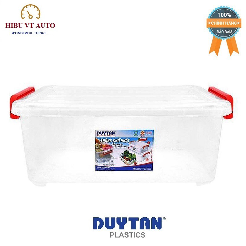 Thùng Nhựa Duy Tân Trong Suốt 55L (67.6 x 45.7 x 25.4 cm) No.0998 giúp bạn bảo quản đồ đạc sạch sẽ, an toàn