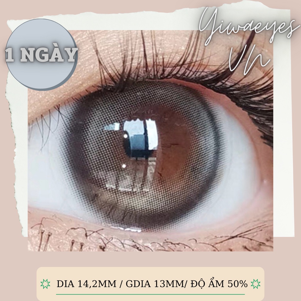 Kính Áp Tròng 1 Ngày Yiwaeyes Lens Nội Địa Trung, Mã 06 ( HÀNG CHÍNH HÃNG)