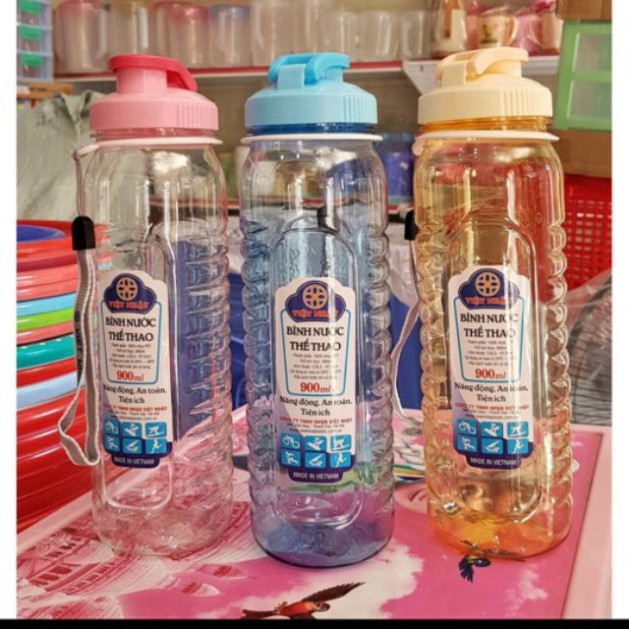 Bình nước học sinh 550ml -750ml- 900ml làm từ chất liệu nhựa Việt Nhật an toàn
