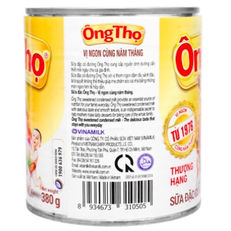 SỮA ĐẶC ÔNG THỌ VINAMILK TRẮNG - ĐỎ HỘP 380G
