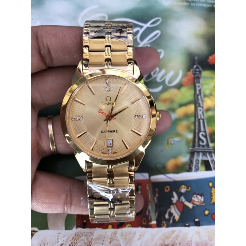 Đồng Hồ Nam Omega 802, dây kim loại, kính saphire chống xước, chống nước | BigBuy360 - bigbuy360.vn