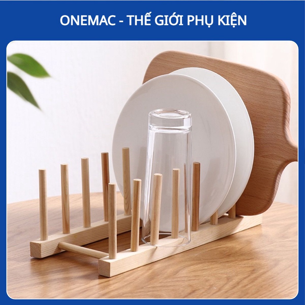 Giá Úp Cốc/Chén/Ly/Đĩa/Sách Bằng Gỗ Tre Tự Nhiên Làm Khay Úp Bát Đĩa Nhanh Khô Ráo Sạch Sẽ Đa Năng Tiện Ích