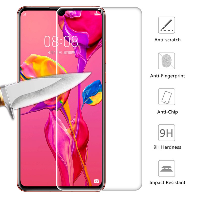 Kính cường lực bảo vệ màn hình kèm phụ kiện cho Huawei Nova 3/3i/3e Y5 Y6 Y7 2018 P20 Pro/Lite P30 Lite