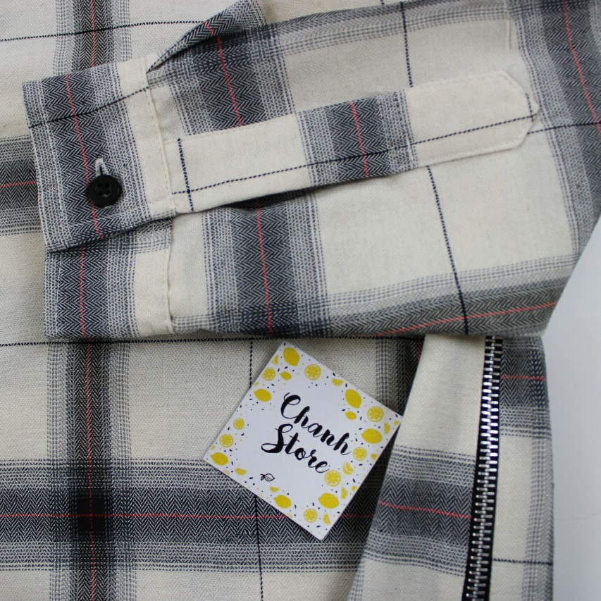 Áo sơ mi Flannel Zip sườn | BigBuy360 - bigbuy360.vn