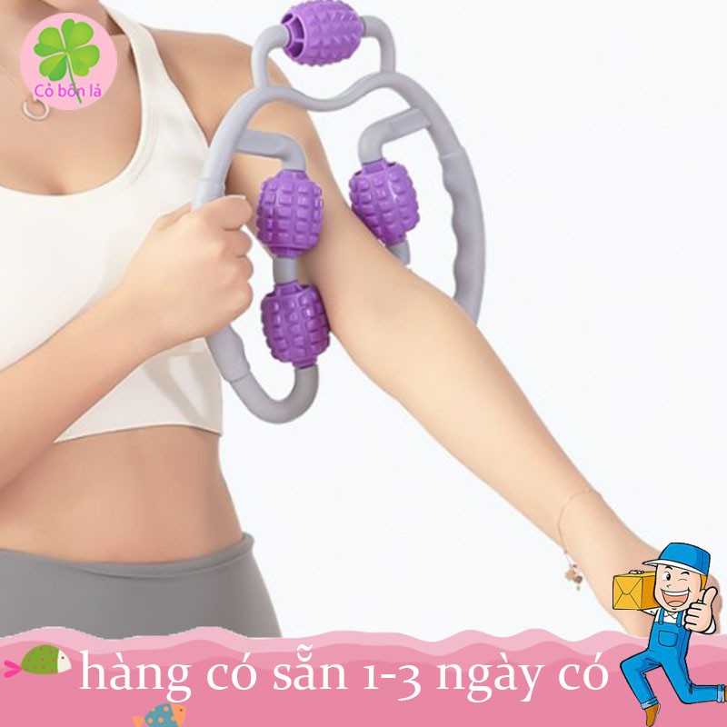 Con lăn massage bắp tay bắp chân cổ 360 độ kèm 7 đầu lăn chất lượng cao mẫu hot nhất 2021