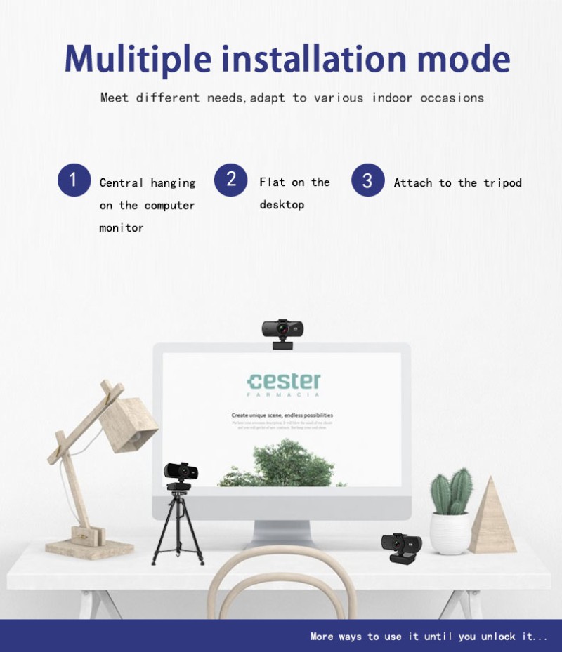 Webcam Lấy Nét Tự Động 2k Hd Cao Cấp Cho Pc Laptop (Smokocc2) | BigBuy360 - bigbuy360.vn