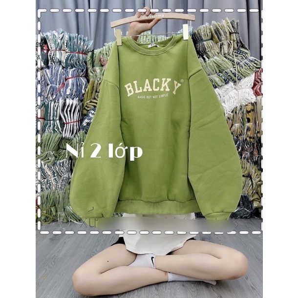 ÁO NỈ FORM TO RỘNG OVERSIZE HAIQUANG CHÂT NỈ DÀY SIÊU XỊN NAM NỮ ĐỀU MẶC ĐƯỢC DỄ PHỐI ĐỒ