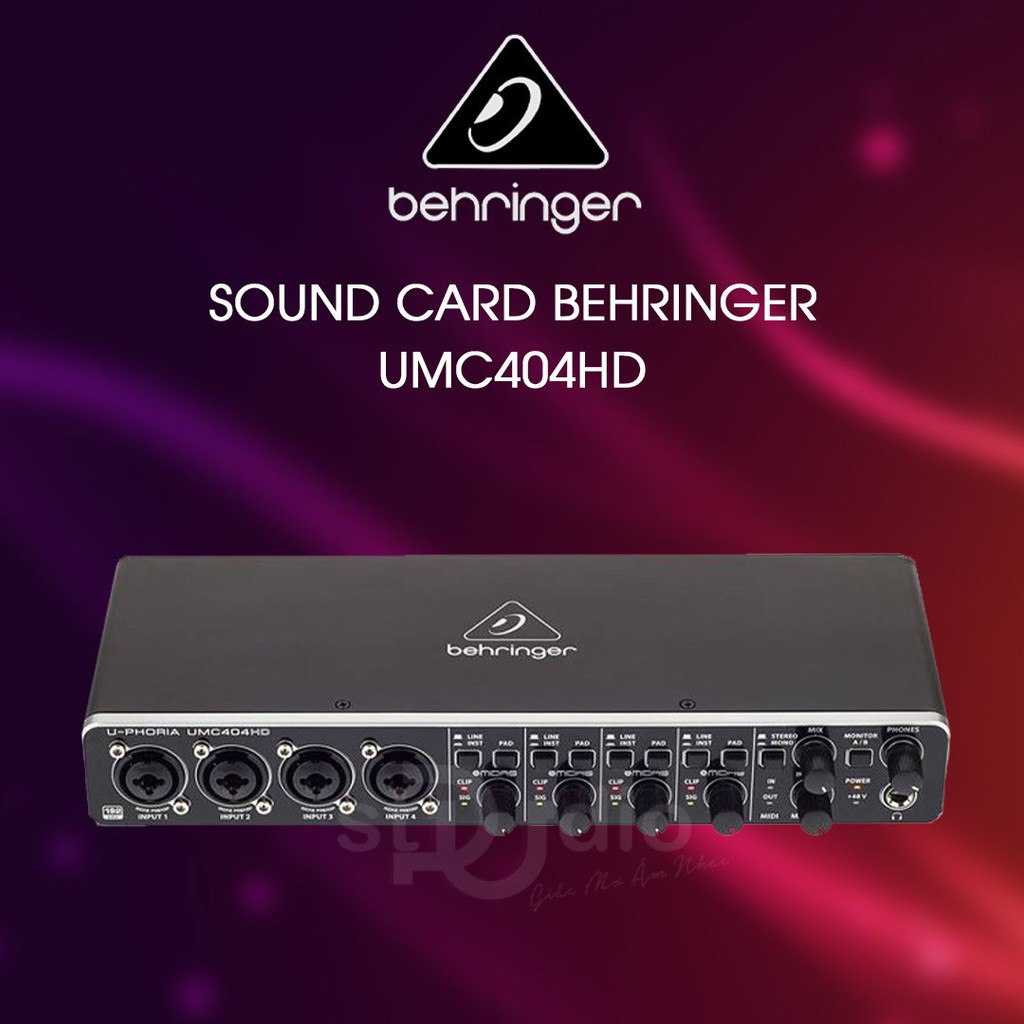 Sound Card Behringer UMC404HD - Sound card thu âm