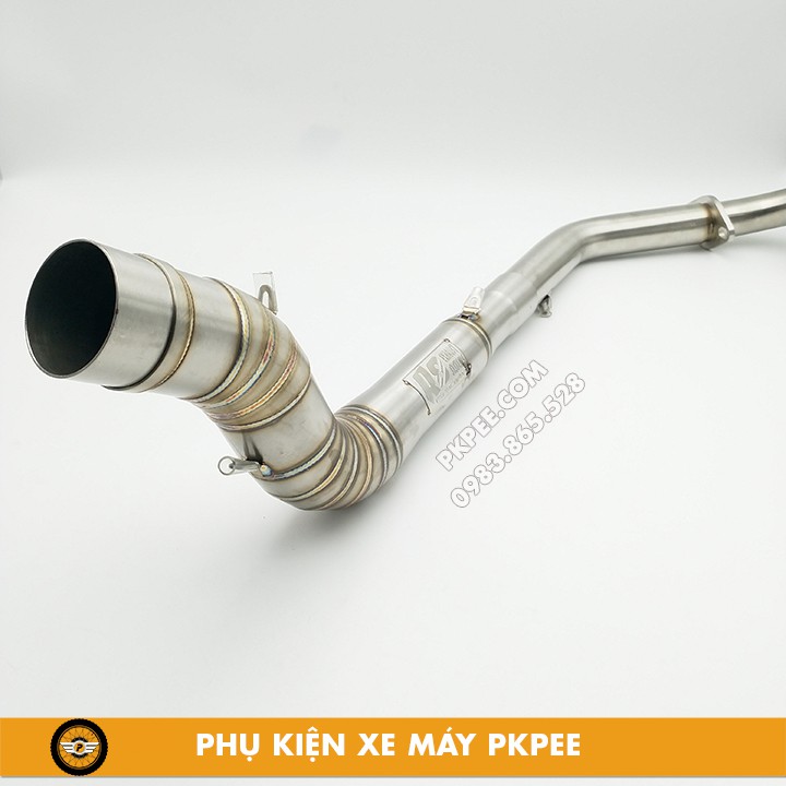 Cổ Pô Tăng R8 Racing 2 Khúc Exciter 150, MX King, Y15ZR Bảo Hành Chất Liệu Inox 304 100% Không Bị Sét