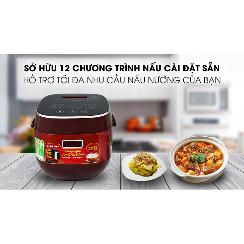 Nồi cơm cao tần Sharp KS-IH191V-RD