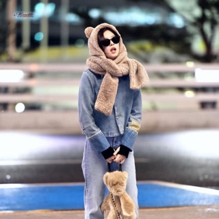 (XẢ HÀNG LỖ VỐN GIÁ SỐC) Mũ gấu giống Jennie BLACKPINK