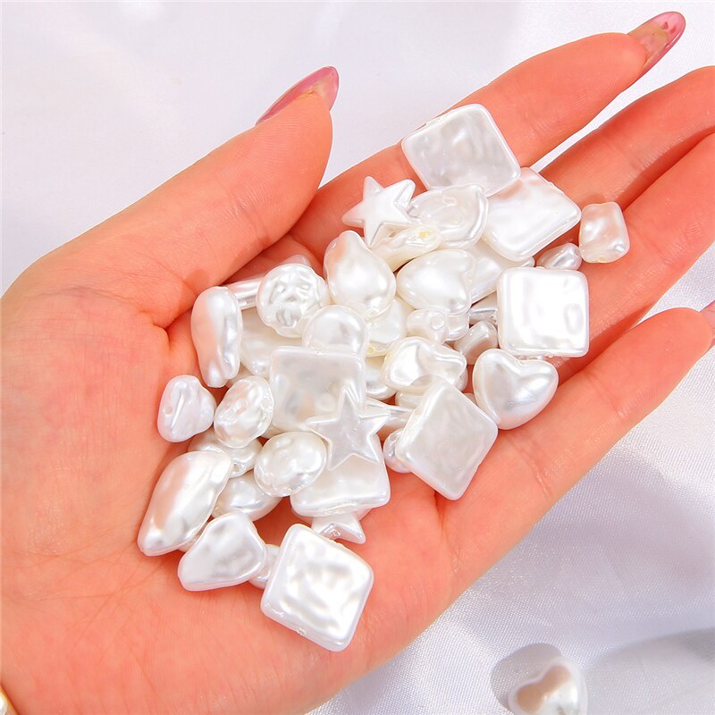 BEADIA Bộ 5/10/20 Hạt Ngọc Trai ABS Nhiều Hình Dạng Dùng Làm Trang Sức DIY