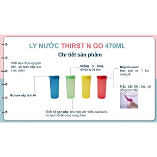 Ly nước Thirst N Go 470ml Tupperware.