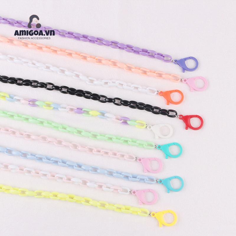 Dây Nhựa resin Đeo Khẩu Trang Chống Trượt Họa Tiết Hoa Dành Cho Trẻ Em