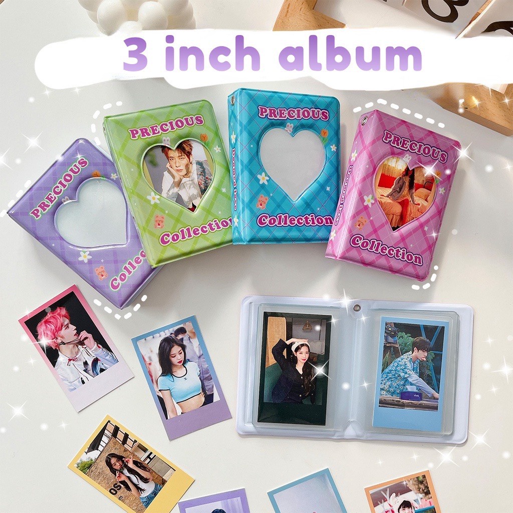 Collect book/ Album 32 ảnh - Precious - dùng để sưu tầm, bảo vệ ảnh polairoid, photocard, thẻ bài, anime,...