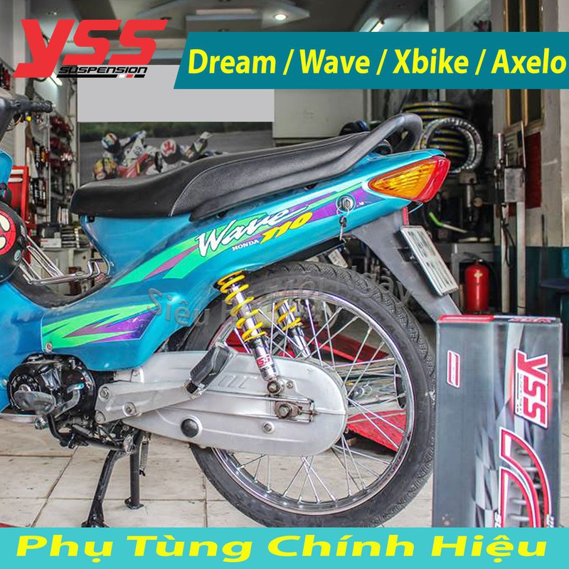 Phuộc Nice Crom Vàng Suzuki Axelo, Xbike, Honda Dream, Wave Thái Lan