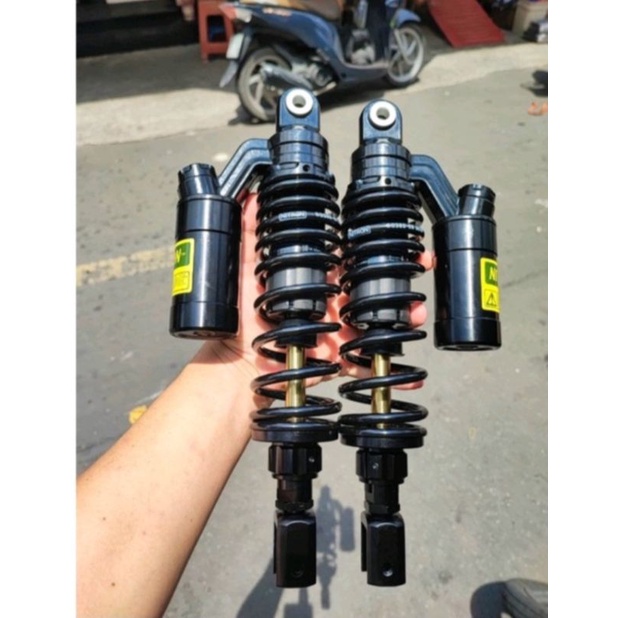 Phuộc NITRON có bình dầu - TY VÀNG cho tay ga AIR BLADE ,NOUVO, SH Ý...