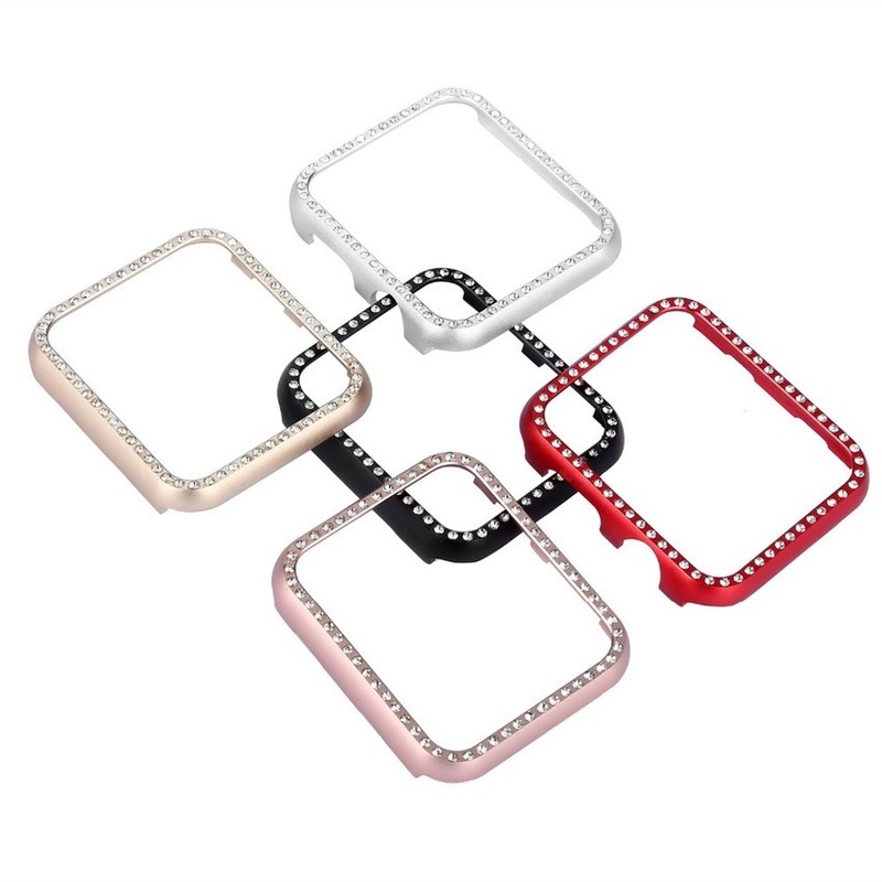 Ốp Bảo Vệ Bằng Thép Không Gỉ Cứng Cho Đồng Hồ Apple Watch series SE 6 5 4 3 2 1 38mm 42mm 40mm 44mm