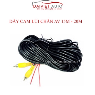 Dây tín hiệu kết nối camera lùi với màn hình, dây camera lùi, dây AV, jack AV | Đại Việt Auto