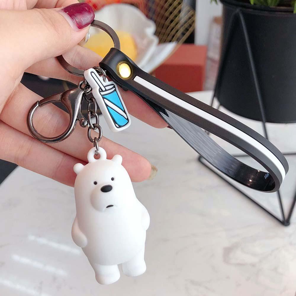 LANFY Móc Khóa Hình Gấu Dễ Thương