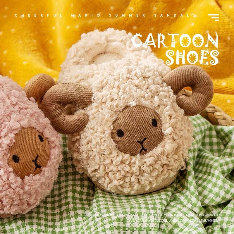 Dép bông hình thú đi trong nhà cho bé trai bé gái