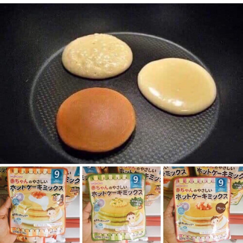 Bột làm bánh pancake cho bé từ 9m WAKODO 100gr