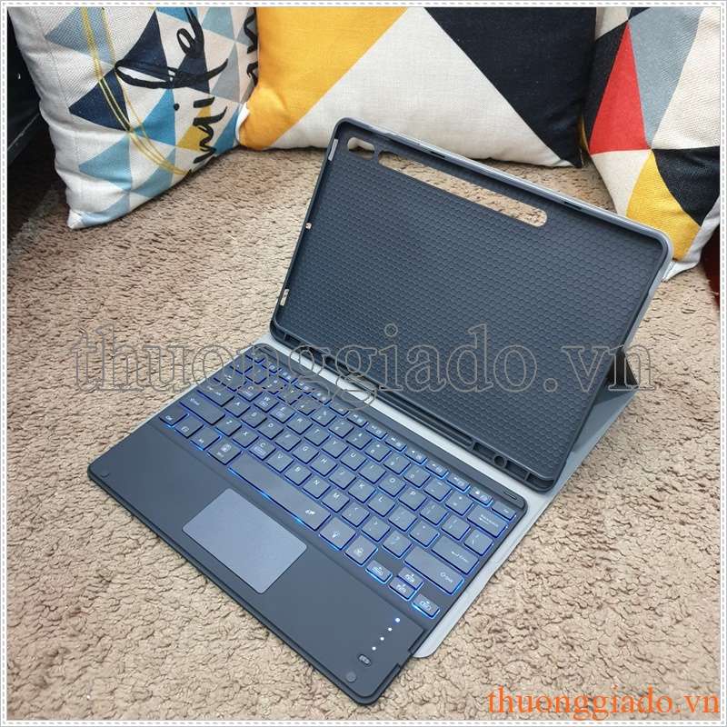 Bàn phím Samsung Galaxy Tab S7 FE/  Tab S7 plus (SM-T976 / T978) có bàn di chuột và đèn nền phím bấm, ngăn đựng bút