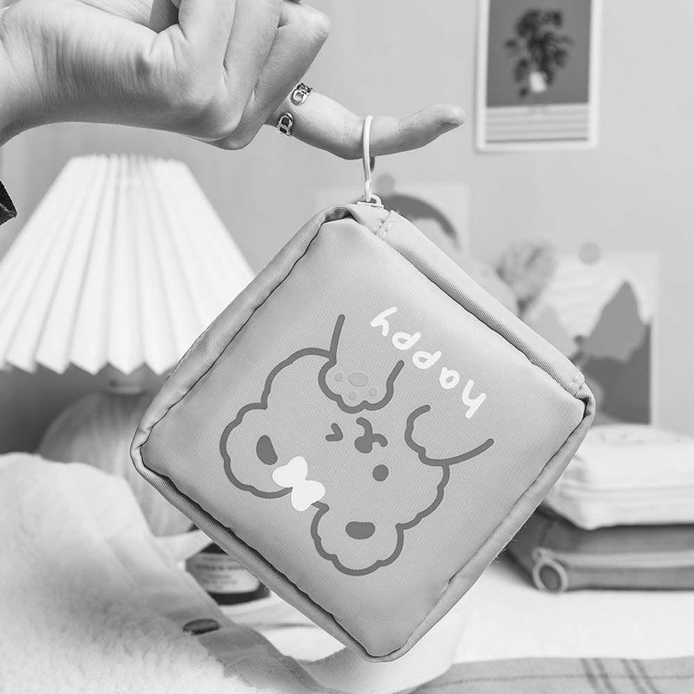 Túi Đựng Mỹ Phẩm / Tiền Xu Họa Tiết Hoạt Hình Chống Thấm Nước Phong Cách Hàn Quốc