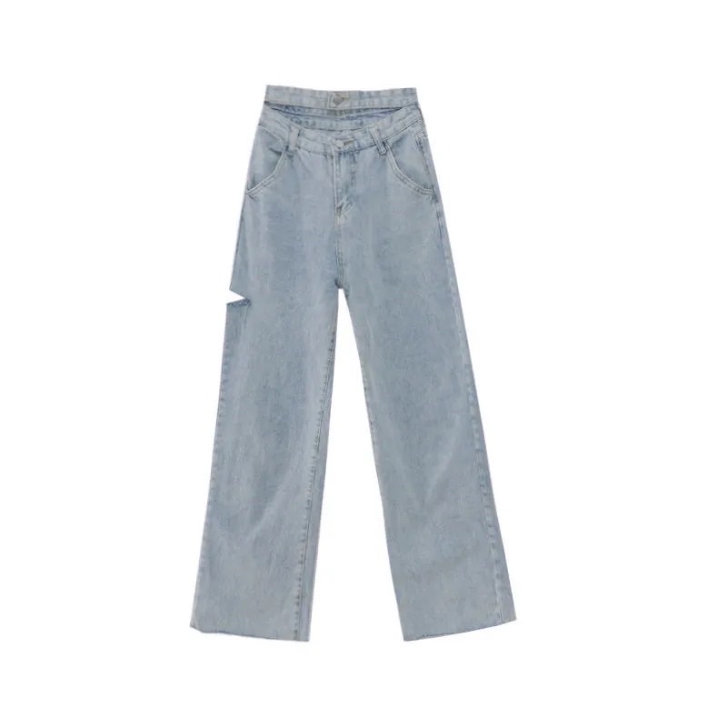 Quần jean nữ ống rộng siêu hot hàng quảng châu cao cấp