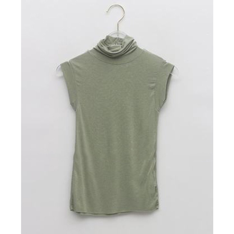 Áo Thun Sát Nách Cổ Lọ Trong Suốt Ôm Dáng Quyến Rũ Cho Nữ