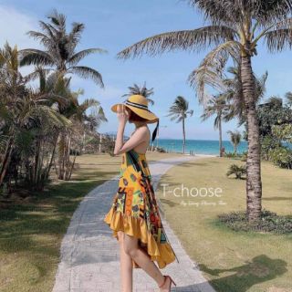 ĐẦM MAXI CỔ YẾM