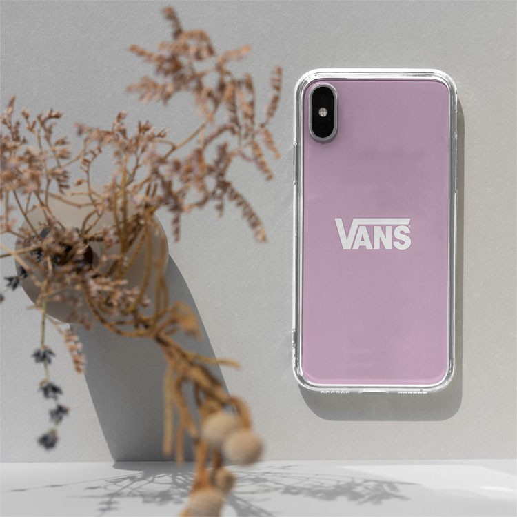 Ốp IP màu hồng chữ vans trắng Ốp lưng thể thao Cao cấp cho các loại Iphone VANPOD00038