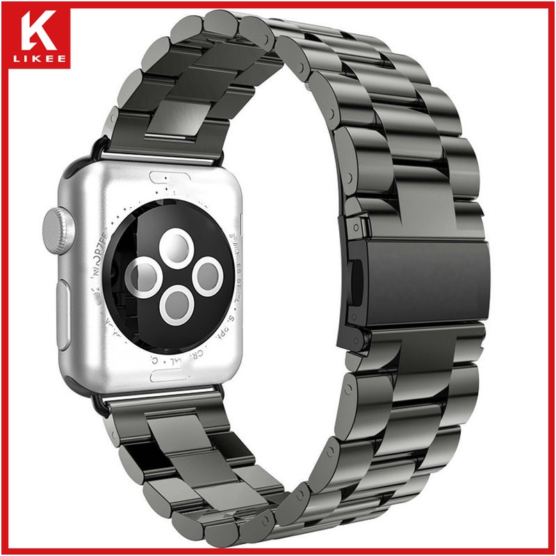 Dây Đồng Hồ Bằng Thép Không Gỉ 38mm 44mm 42mm 41mm 45mm Dành Cho IWatch Series 7 se 6 5 4 3 38mm