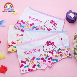 Set 4 quần lót đùi bé gái Hello Kitty Chất cotton mềm mịn size từ 10-28kg