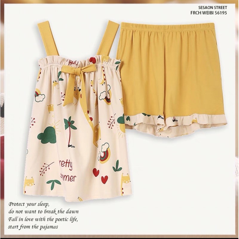 Bộ ngủ 2 dây kèm bra (có size to) | BigBuy360 - bigbuy360.vn