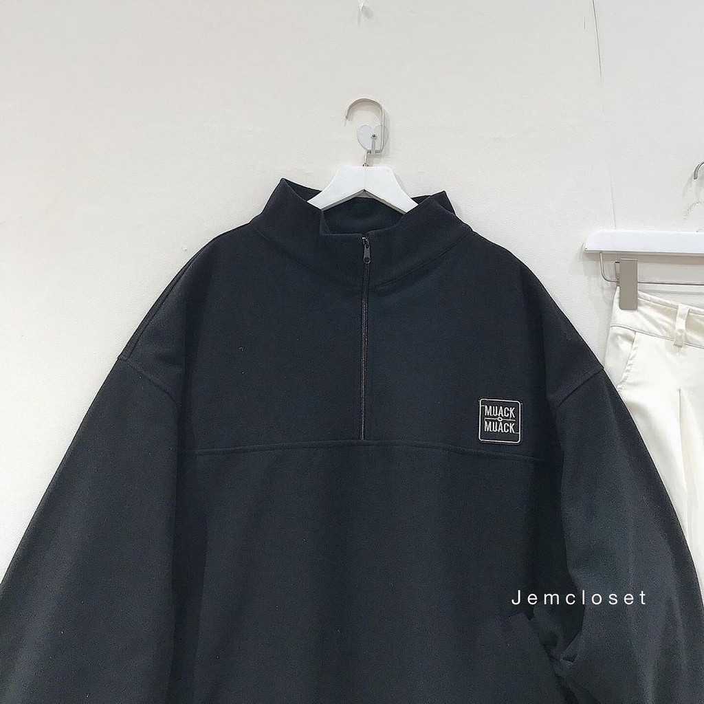 Áo Sweater nỉ form rộng Cổ Đứng MUACK-1795 ( Jem closet ) | BigBuy360 - bigbuy360.vn