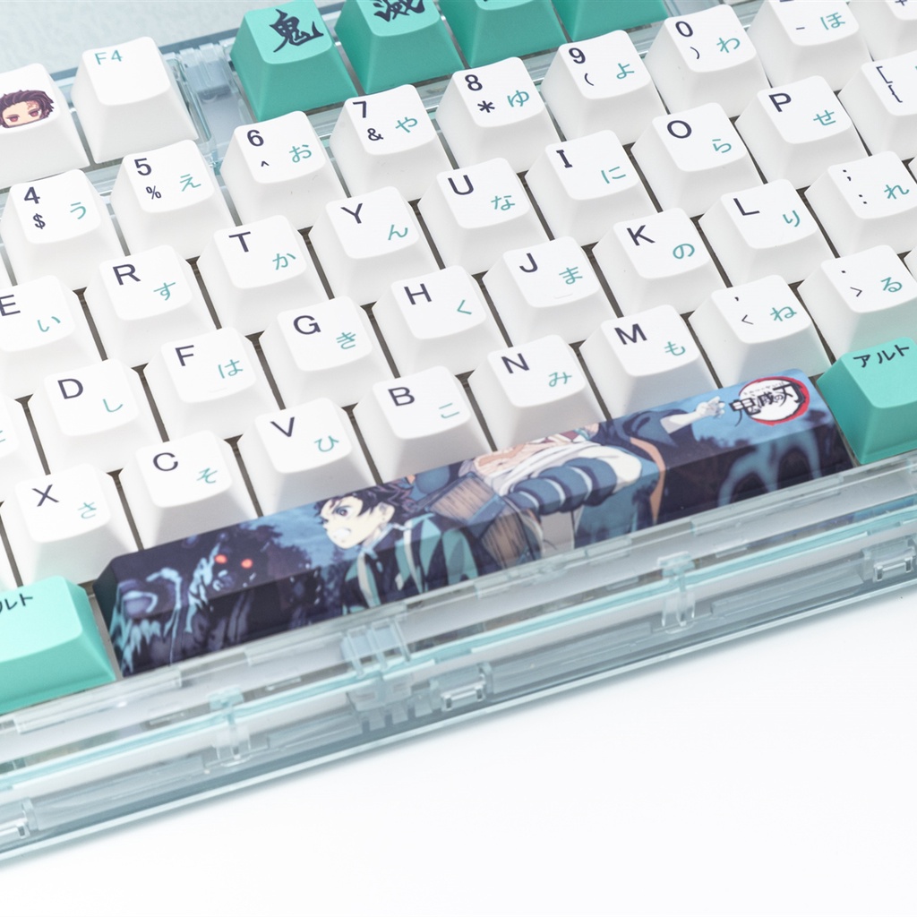 Bộ nắp bàn phím demon slayer pbt cherry profile anime nhuộm màu 5 mặt DIY