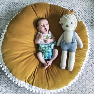 đệm ngủ, thảm nằm chơi cho bé hình tròn nhiều màu