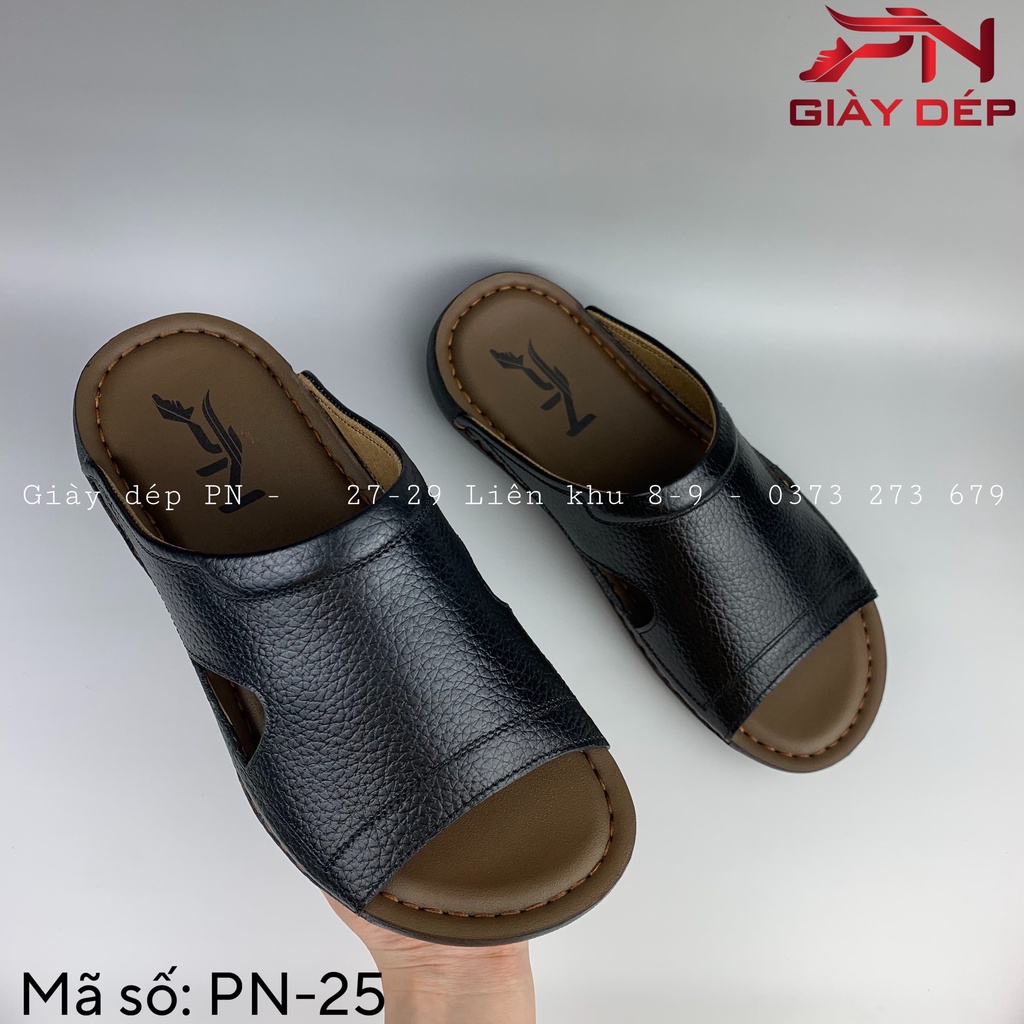Dép sapo nam da bò cao cấp PN-25