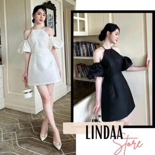 Đầm dự tiệc yến trễ vai tafta cubin dress